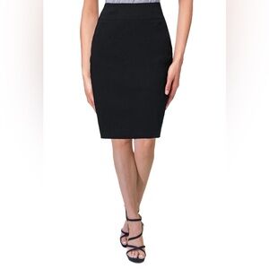GSTQ Elegant Black Pencil Skirt
